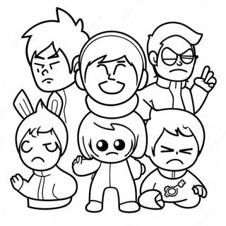 Pagina Para Colorear De Personajes De Eddsworld 40919-33874