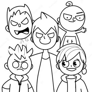 Pagina Para Colorear De Personajes De Eddsworld 40919-33876