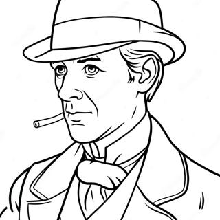 Pagina Para Colorear De Sherlock Holmes 40928-33887