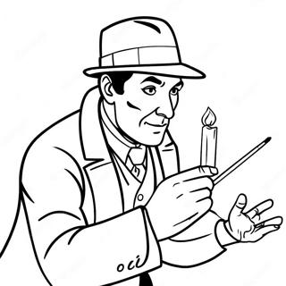 Pagina Para Colorear De Sherlock Holmes Resolviendo Un Misterio 40929-33893