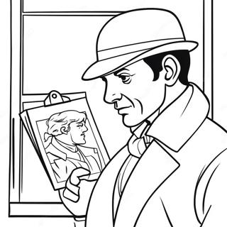 Pagina Para Colorear De Sherlock Holmes Resolviendo Un Misterio 40929-33895