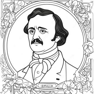 Edgar Allan Poe Páginas Para Colorear