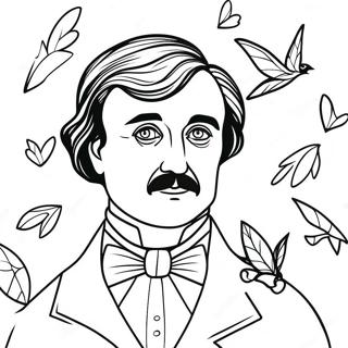 Pagina Para Colorear De Edgar Allan Poe 40948-33898