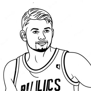 Pagina Para Colorear De Luka Doncic Driblando Baloncesto 40969-34037