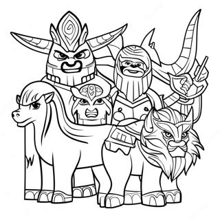 Pagina Para Colorear De Personajes De Lego Chima 40979-34041