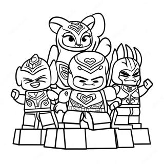 Pagina Para Colorear De Personajes De Lego Chima 40979-34043