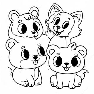 Pagina Para Colorear De Animales De Dibujos Animados De Los 80 Coloridos 40999-33953