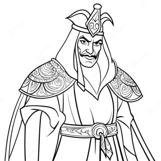 Jafar En Su Tunica Magica Para Colorear 41059-34003