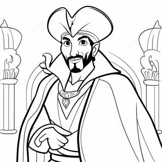 Jafar En Su Tunica Magica Para Colorear 41059-34107