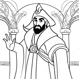 Jafar En Su Tunica Magica Para Colorear 41059-34108