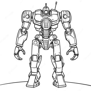 Mech Páginas Para Colorear