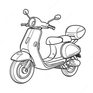 Pagina Para Colorear De Scooter De Carreras Rapida 41149-34174