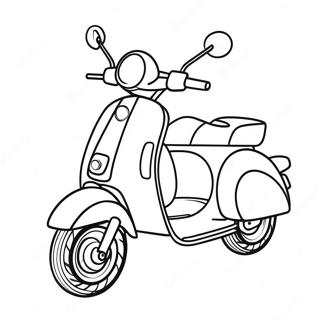 Pagina Para Colorear De Scooter De Carreras Rapida 41149-34175