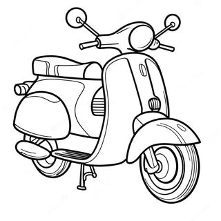 Pagina Para Colorear De Scooter De Carreras Rapida 41149-34176