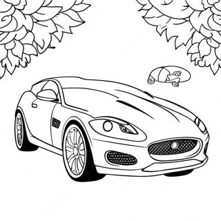 Coche Jaguar Páginas Para Colorear