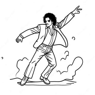 Pagina Para Colorear De Michael Jackson Bailando El Moonwalk 41440-34397