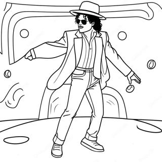 Pagina Para Colorear De Michael Jackson Bailando El Moonwalk 41440-34398