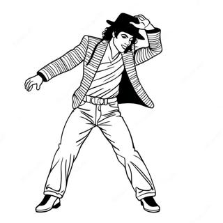 Pagina Para Colorear De Michael Jackson Bailando El Moonwalk 41440-34399