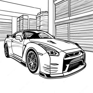 Gtr R35 Páginas Para Colorear