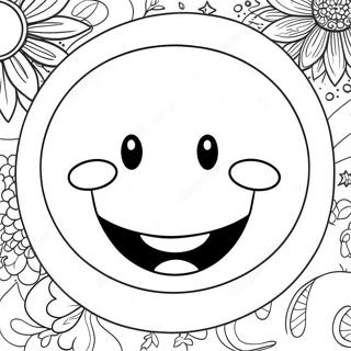 Pagina Para Colorear De Smiley Preppy 4150-3346