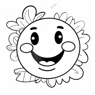 Pagina Para Colorear De Cara Sonriente Feliz 4151-3352