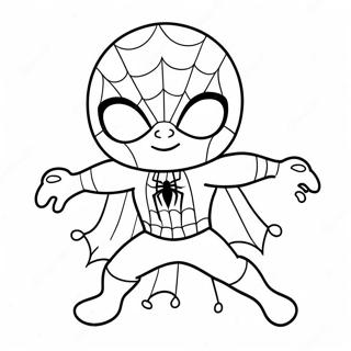 Pagina Para Colorear De Spiderman Lindos Con Corazones 41520-34454