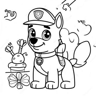 Cumpleaños De Paw Patrol Páginas Para Colorear