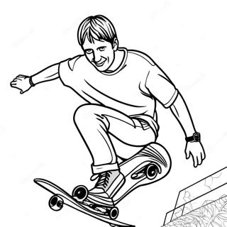 Pagina Para Colorear De Tony Hawk 41699-34616