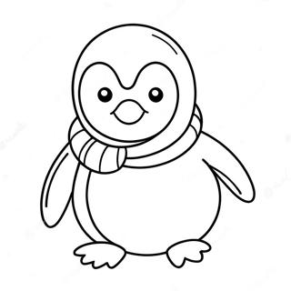 Pagina Para Colorear De Un Pinguino Lindo 41729-34623