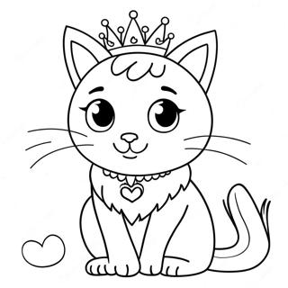 Pagina Para Colorear De Una Gata Princesa 41749-34631