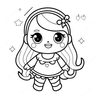 Chica Bonita Gacha Life Páginas Para Colorear