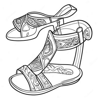 Pagina Para Colorear De Sandalias 41799-34674