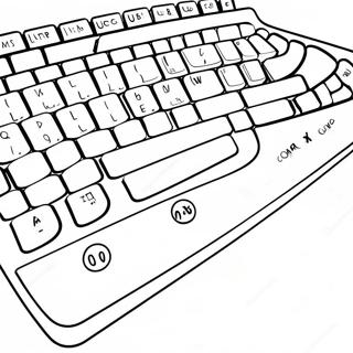 Pagina Para Colorear De Teclado De Computadora Colorido 41910-34772