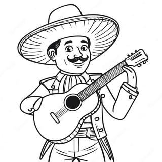 Pagina Para Colorear De Mariachi 42170-34972