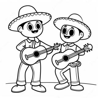 Pagina Para Colorear De Banda De Mariachi Festiva 42171-34966