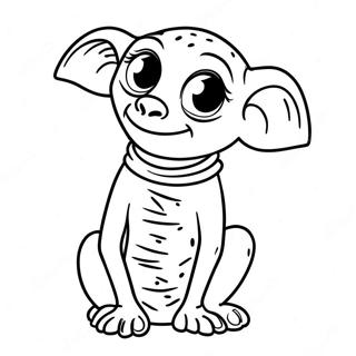 Pagina Para Colorear De Dobby Con Calcetines 42211-35003