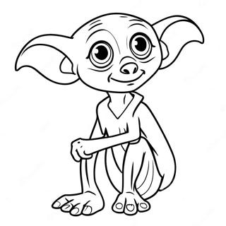 Pagina Para Colorear De Dobby Con Calcetines 42211-35004