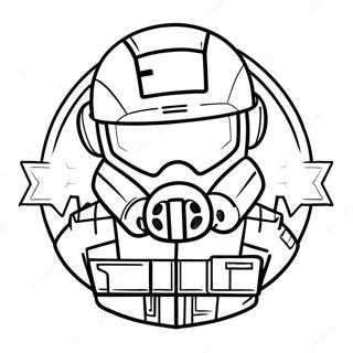 Pagina Para Colorear Del Logo De Rainbow Six Siege 42240-35031