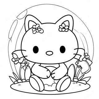 Pagina Para Colorear De Hello Kitty De Pascua 42260-35040