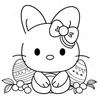 Pagina Para Colorear De Hello Kitty Con Huevos De Pascua 42261-35043