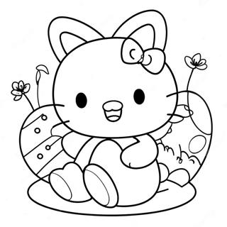 Pagina Para Colorear De Hello Kitty Con Huevos De Pascua 42261-35044