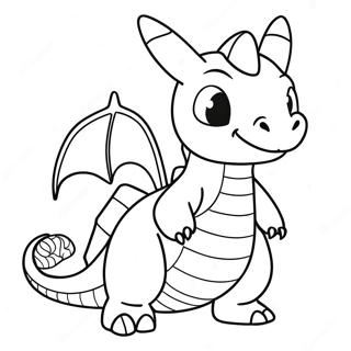 Dragonite Páginas Para Colorear