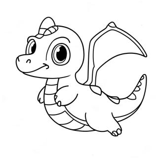 Pagina Para Colorear De Un Lindo Dragonite Volando 42301-35086