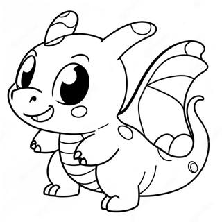 Pagina Para Colorear De Un Lindo Dragonite Volando 42301-35087