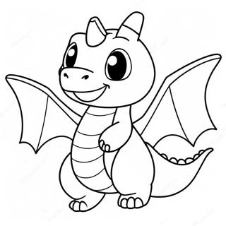 Pagina Para Colorear De Un Lindo Dragonite Volando 42301-35088