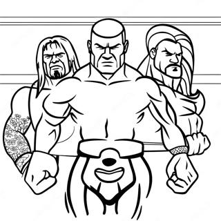 Pagina Para Colorear De Superestrellas De Wwe En Accion 42361-35307