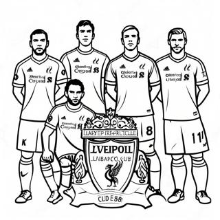 Pagina Para Colorear De Los Jugadores Del Liverpool Football Club 42371-35133