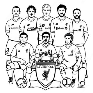 Pagina Para Colorear De Los Jugadores Del Liverpool Football Club 42371-35317