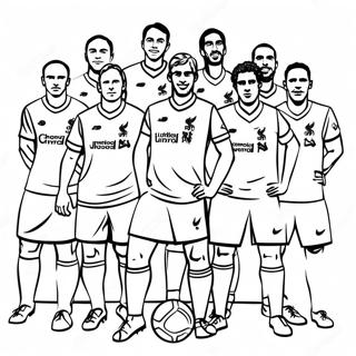 Pagina Para Colorear De Los Jugadores Del Liverpool Football Club 42371-35319