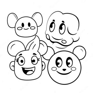 Pagina Para Colorear De Emoji De Disney 42380-35313